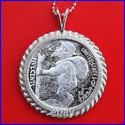 1913 Hobo Nickel 1 oz. 999 Fine Silver Proof-like Coin Sterling Necklace