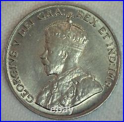 1923 Canada Nickel Five Cents Brilliant Uncirculated 5c Canadian Coin George V