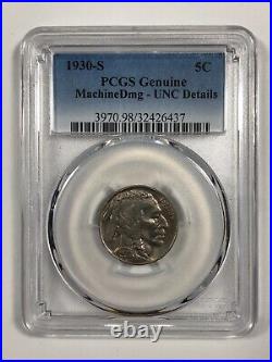 1930-S Buffalo Nickel. 05. PCGS UNC. Details. Very Attractive