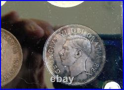 1935-1964 Commemorative Coins of Canada 5 Silver Dollars + 1951 Nickel E0921