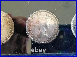 1935-1964 Commemorative Coins of Canada 5 Silver Dollars + 1951 Nickel E0921