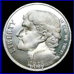 1938 1998 Jefferson Nickel Pattern Medal Token Silver - #VV769