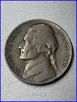 1940 Jefferson five cent S mint mark In Excellent Condition