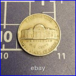 1941 D Jefferson Nickel Denver Mint World War II Currency Coin