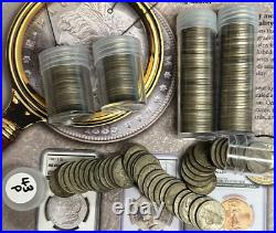 1942-1945 War Nickels 35% Silver 40 Coin Roll Random Mint Locations RP-292
