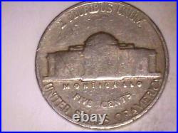 1942 No Mint Mark-Jefferson 35% Silver War Nickel 15000
