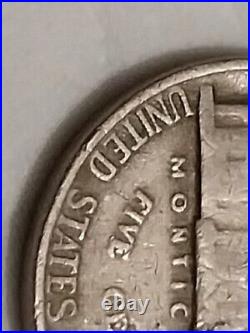1942 Thomas Jefferson Nickel, Errors, Rare, US Coin, 5 Cents, No Mint Mark