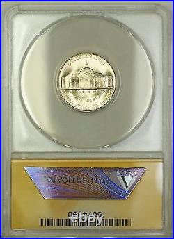 1945-D/D RPM-2 DDO DIE 5 Wartime Silver Jefferson Nickel 5c Coin ANACS MS-65 (C)