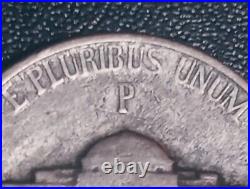 1945-P Jefferson Nickel Silver Type 2 Reverse, With Errors