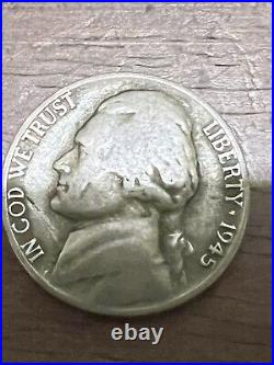 1945 P Jefferson Wartime Nickel BU Uncirculated Mint State 35% Silver 5c US Coin