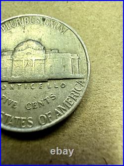 1946 Jefferson Nickel NO MINT MARK RARE Error Post-War Coin 5g