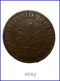 1950-1966 3German Coin Lot 1 Deutsche Mark, 10 Pfennig MS Collectibles
