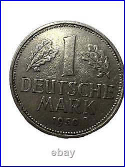 1950-1966 3German Coin Lot 1 Deutsche Mark, 10 Pfennig MS Collectibles