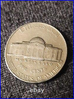 1964 Jefferson Nickel No Mint Mark ERROR