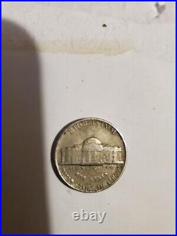 1977 silver nickel no visible mint mark
