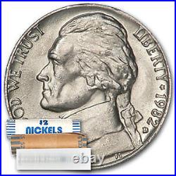 1982-D Jefferson Nickel 40-Coin Roll BU SKU#29607