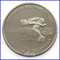 1984 International Games Collection of 20 Proof Coins From Various Nations