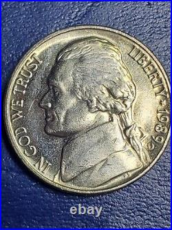 1989-d Jefferson 5c Nickel Full Steps, Ddo, Rim Error Uncirculated Coin