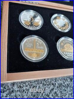 2015 5 Cent Legacy of The Canadian Nickel Fine Silver 6 Coin Set