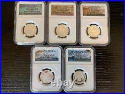 2020 S 10 Coin Silver Proof Set Ngc Pf70 Early Rel (+ 2020 W Rev Pf Nickel)