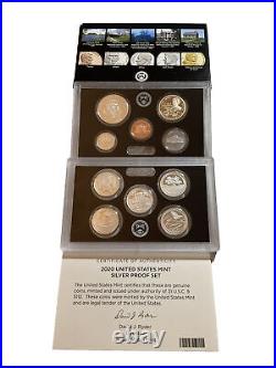 2020-S US Mint SILVER Proof Set OGP & COA 11 Coins WITH W NICKEL