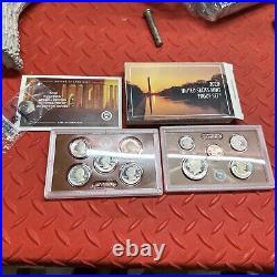2020 US Silver Proof Set 10 Coins Complete Box NO COA W Reverse Proof Nickel