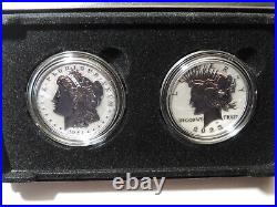 2023-S Reverse Proof set Morgan Peace Dollars 2 coins OGP IN HAND ships now 23XS