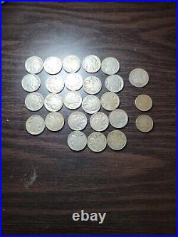 23 Indian Nickel, 2 Flying Eagle, 1 Twenty Cent Coins Lot