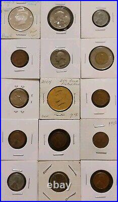 (25) 1868 SHEILD NICKEL And Up U. S. COIN LOT STEEL WHEAT ANTHONY INDIAN JFK