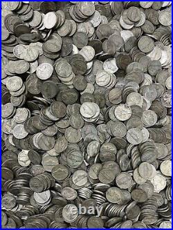 35% Silver War Nickels $50 Face Value Bag 1000 Jefferson Nickels- 55 oz silver