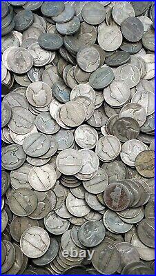 400 Coins 10 Rolls Jefferson War 35% Silver Nickels 1942-1945 $20 Face Value