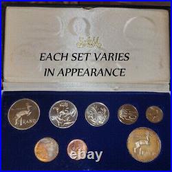 5 MINT SEALED PROOF SETS SILVER & NICKEL 1 RAND 1984 South Africa UNOPENED 50C