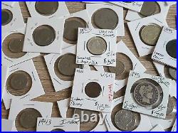 (60+) 1800's Rare US Canada Silver and Numismatic Coins Lot See Pics