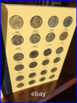 77 Coin Complete Collection-Set High Grade Jefferson Nickels in Album 1938-1968
