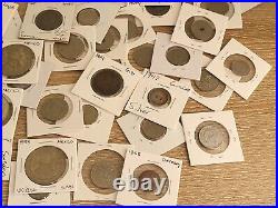 (85+) 1800's Numismatic Germany Spain Mexico Silver and World Coins Lot See Pics