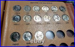 BU Jefferson Nickels 1938 1990 Partial Toned Coin Set Dansco Album