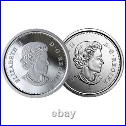 Canada 10 cents Bluenose Schooner Colored Coins Silver & Nickel, 2020-2021