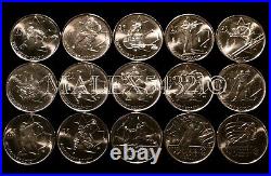 Canada Complete Commemorative 25 Cent Set 1967 To 2017 Unc 91 Coins