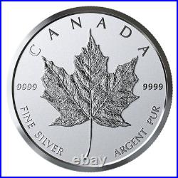 Canada Gift 7-Coin Set, 99.99% Silver 2 faced Maple Leaf Bullion, 2019