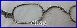 Coin Silver G. Griswold Eye Glasses Early 1800's Rectangular Lenses Nickel Case