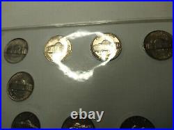Complete Set of 1942-1945 Silver War Nickels 11 Coins AU/BU in EMCO War Holder