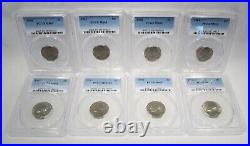 GEM Jefferson Nickel Lot of 8 Coins All PCGS AJ722