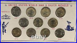 Gem SILVER War Nickels SET 1942-45 11 Coins Choice GEM BRILLIANT