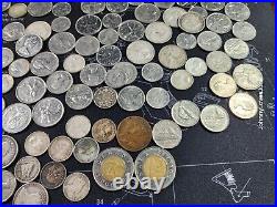 Huge Canadian Coin Lot Some Silver Content Quarters Dimes Nickels Only