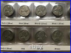 Jefferson 5C 1938 & 1C 1941 AlBUMS 11 SILVER 5C 1907 5C SET Roll 1C 1960P Coins