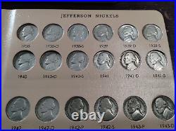 Jefferson Nickel Set 1938 2016 Collection 173 Coins Silver War 5 Cent 1950d L45