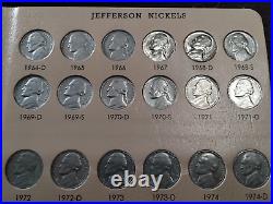 Jefferson Nickel Set 1938 2016 Collection 173 Coins Silver War 5 Cent 1950d L45