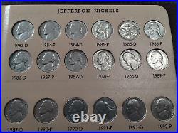 Jefferson Nickel Set 1938 2016 Collection 173 Coins Silver War 5 Cent 1950d L45