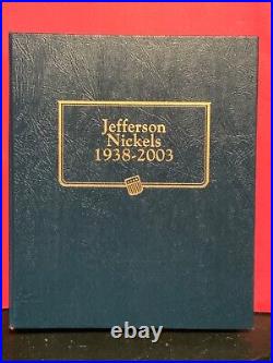 Jefferson nickels 120 coins circulated AND A WHITMAN CLASSIC BINDER