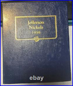 Jefferson nickels album 1938 1984 collection 107 Coin Lot 11 Silver /no Proofs
